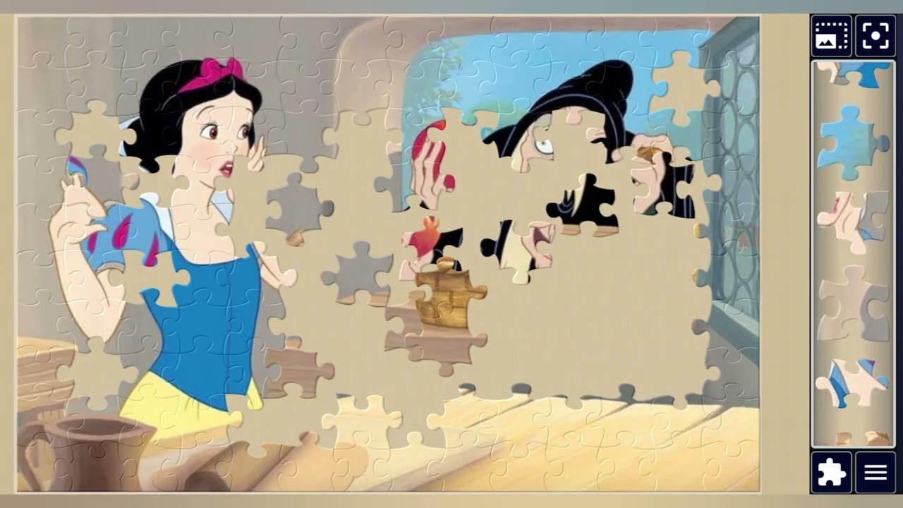Poisoned Apple Encounter:Snow White & The Evil Queen👑❄️🍎🧌✨️🪄//jigsaw puzzles journey🧩//puzzlesArt🧩//
