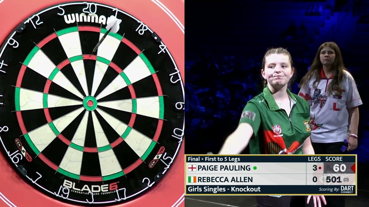 WDF World Cup 2023 - Girls Singles Final - Paige Pauling vs Rebecca Allen