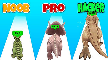 NOOB vs PRO vs HACKER in Dino Thrash