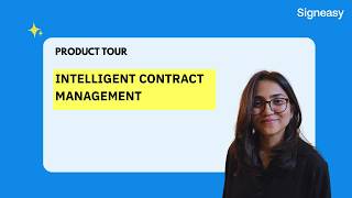 Signeasy Product Tour: Intelligent Contract Management for Every Team
