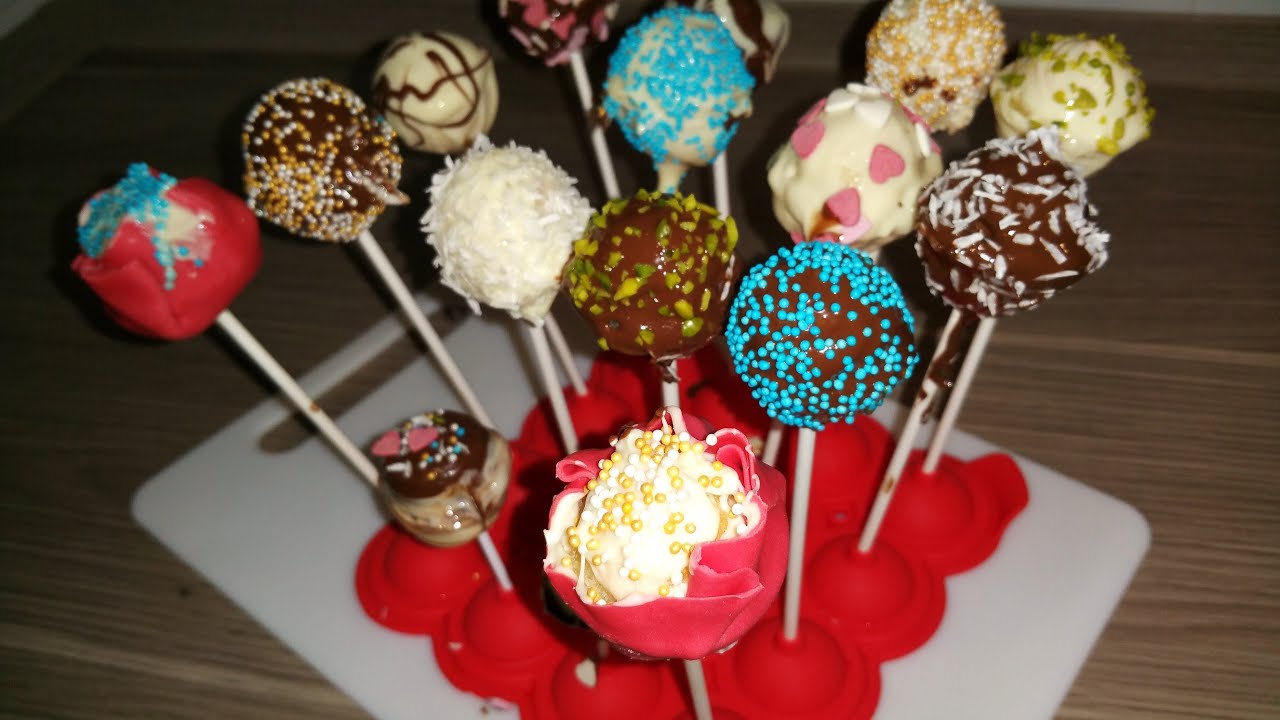 Cake Pops - Kuchen am Stiel | Cake-Pop-Backform - YouTube