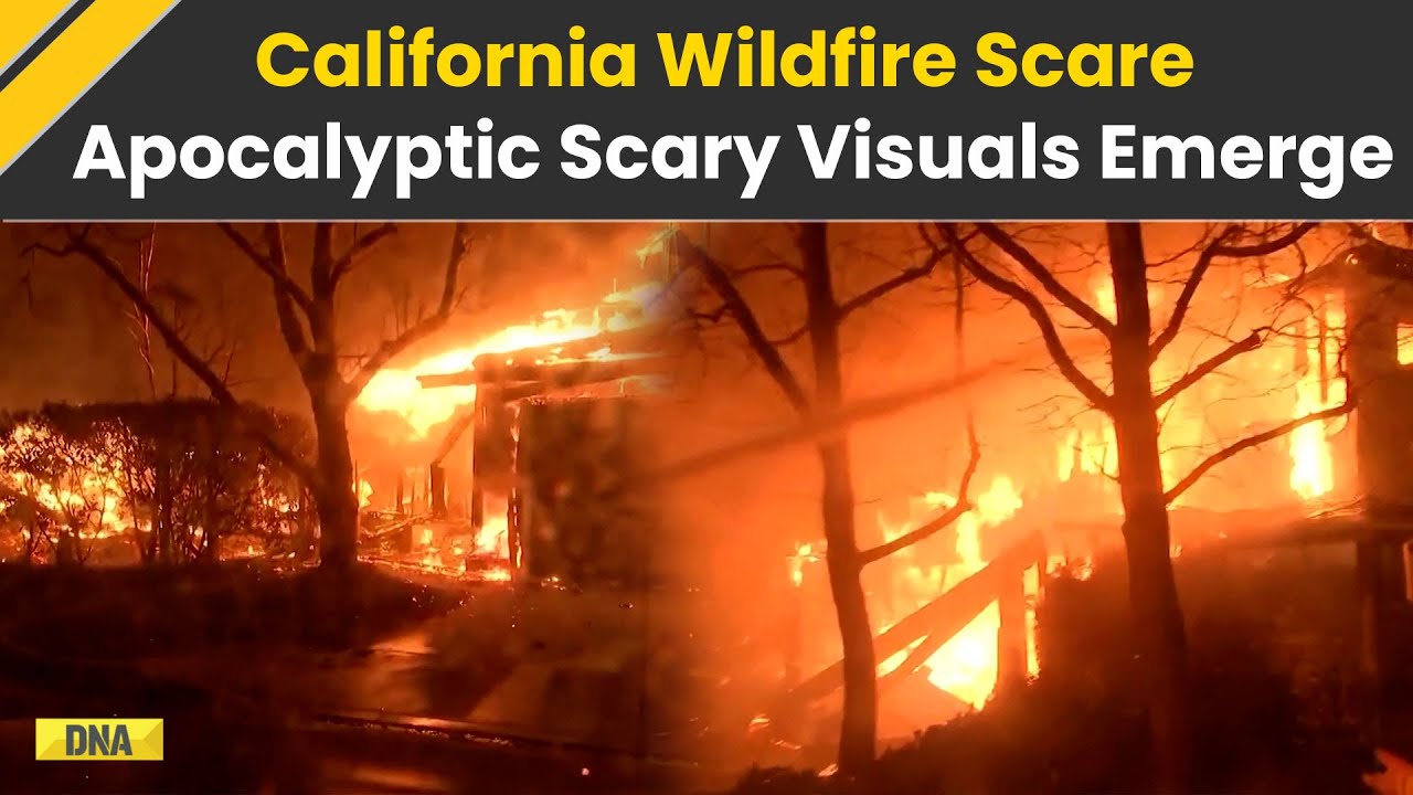 California Wildfire: Terrifying Visuals of Massive Los Angeles Fire ...