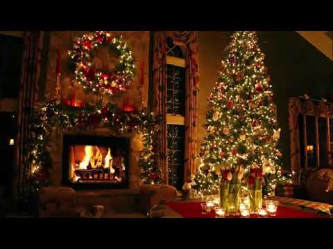 Classic Christmas Music with a Fireplace and Beautiful Background Classics 2 hours 2020