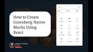 How to Create Gutenberg Native Blocks Using React | Hebrew