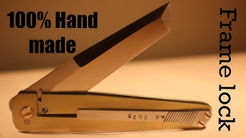 Knife making - Hand made frame lock