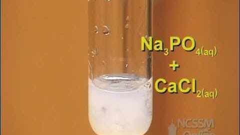 Double Displacement CaCl2 and Na3PO4