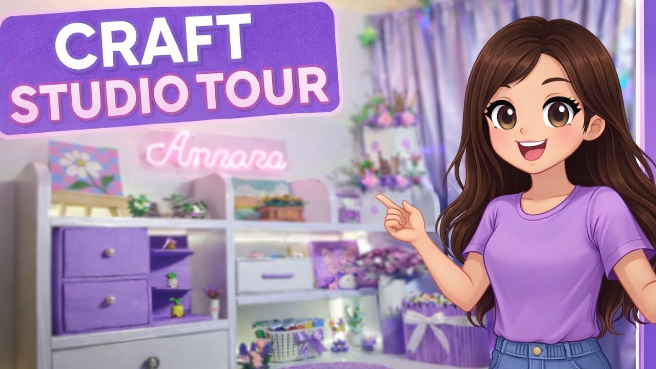 Crafts studio tour ✨|DIY organize crafts studio #diy #craft #studio #tour #organize #table 