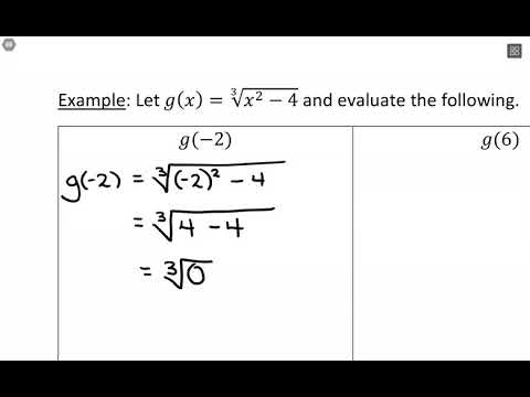 Evaluating Radical Functions