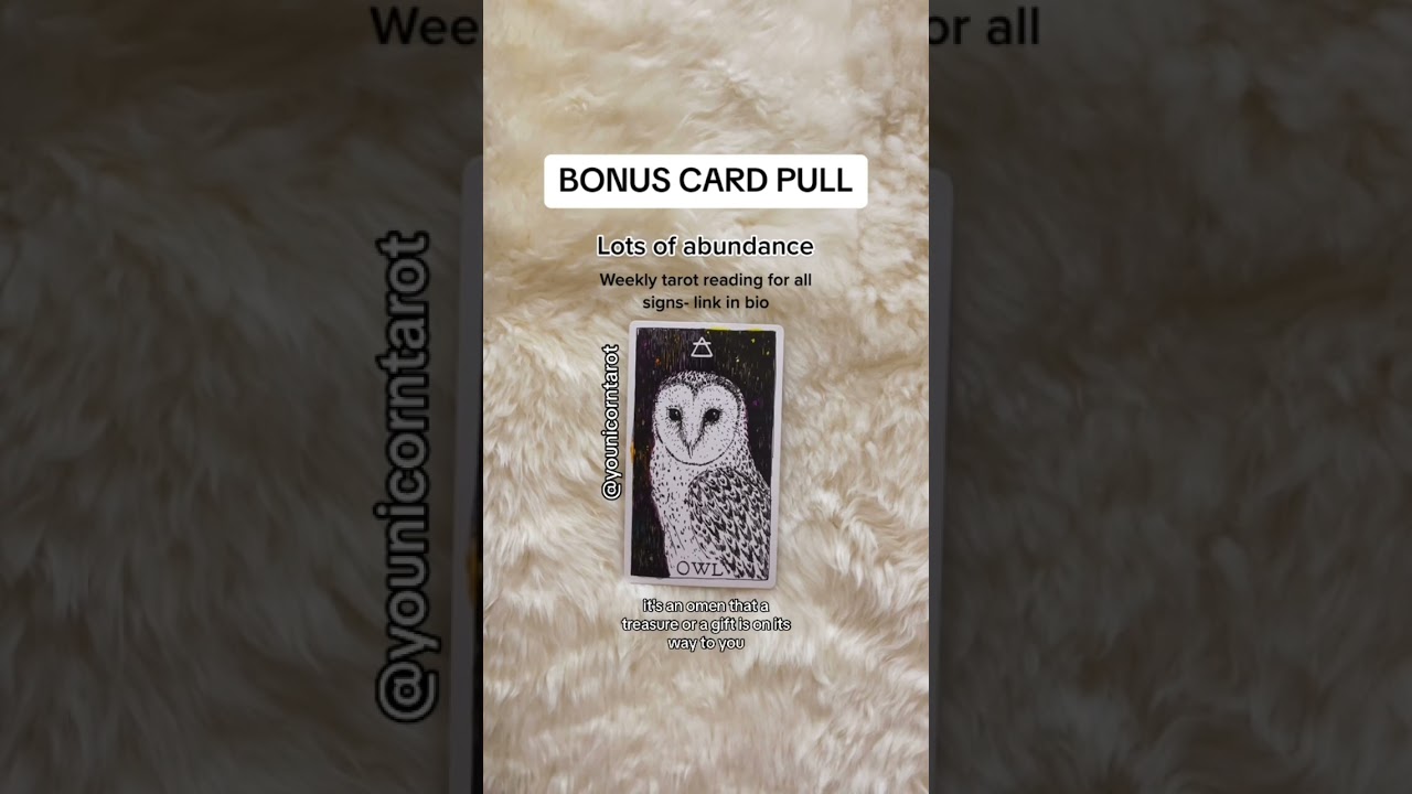 BONUS CARD PULL - LOTS OF ABUNDANCE  