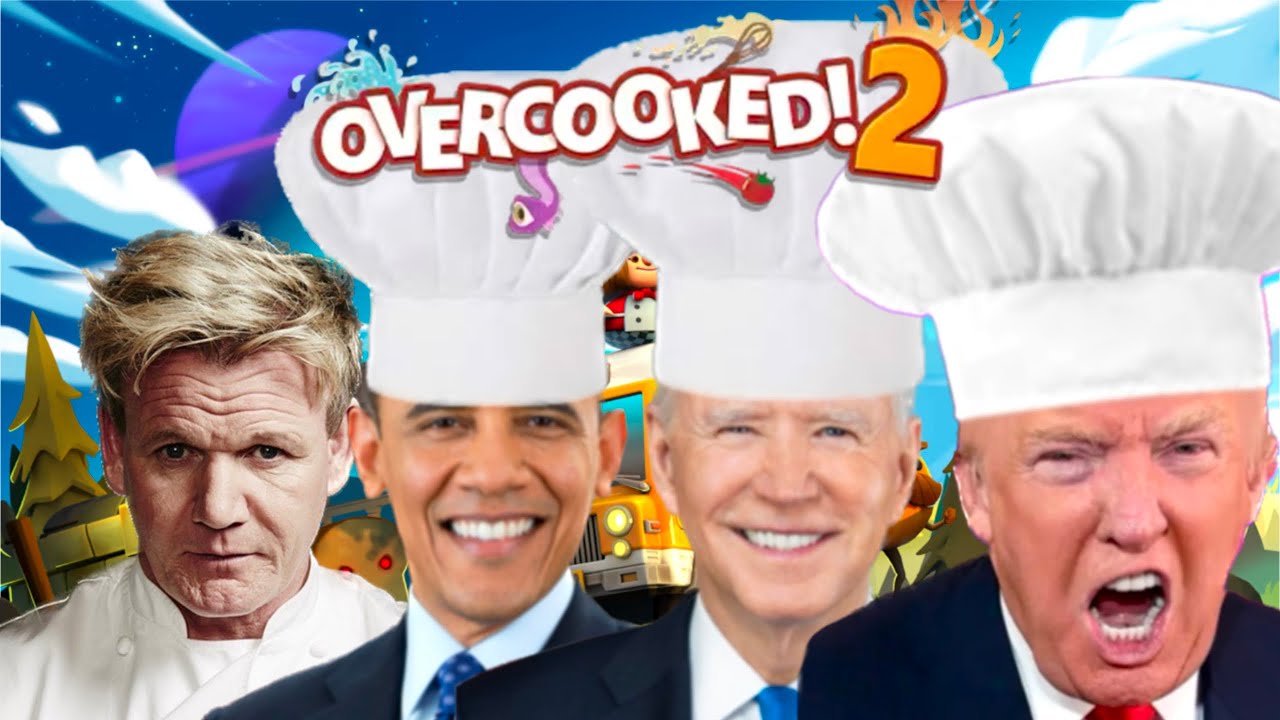 Presidents play Overcooked 2 ft. Gordon Ramsay