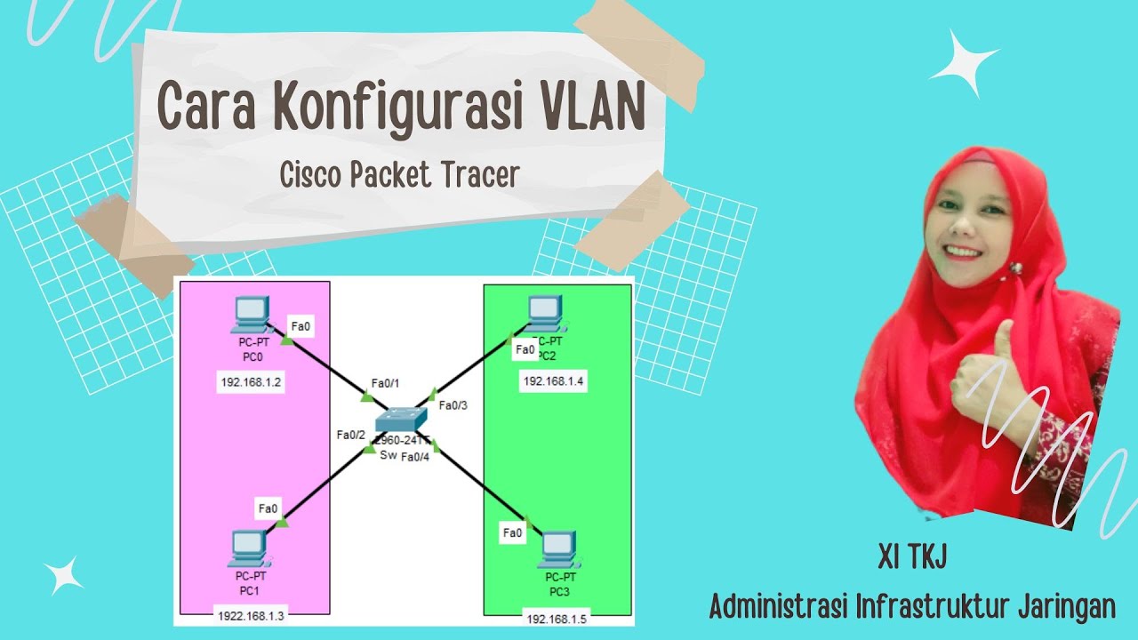 Cara Mudah Konfigurasi VLAN Menggunakan Cisco Packet Tracer - YouTube