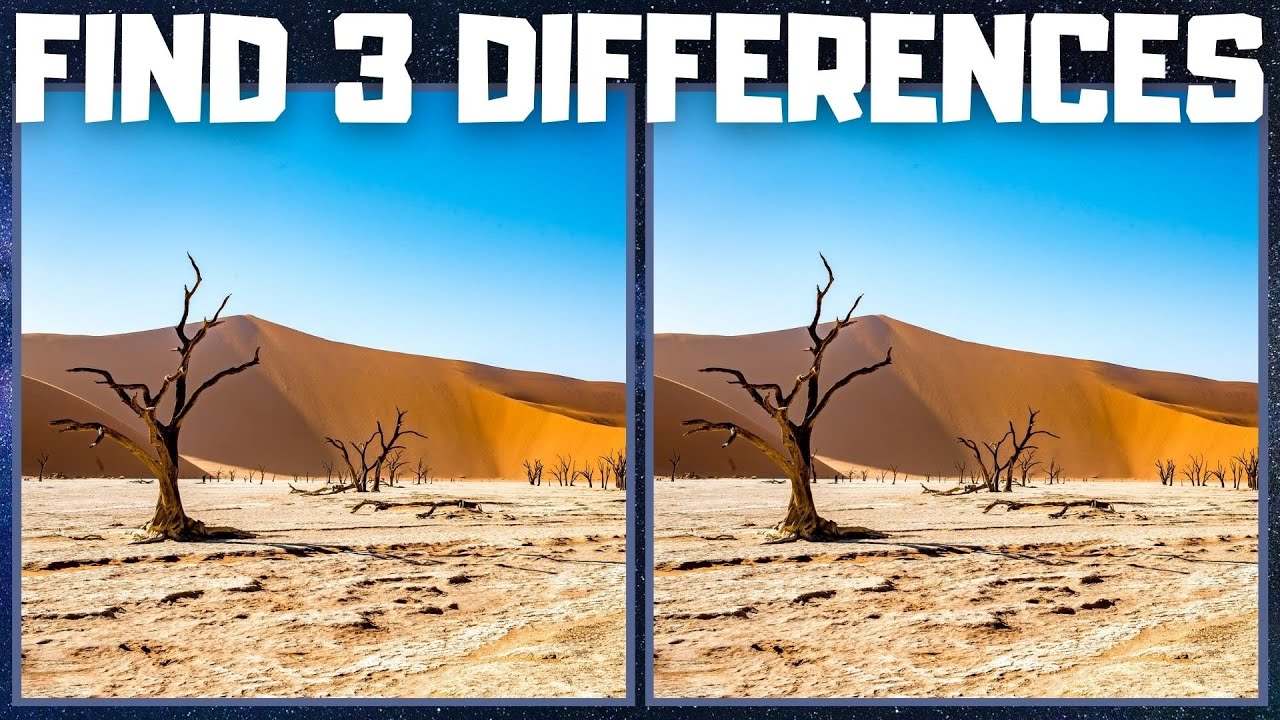 TROVA 3 DIFFERENZE - Deserto della Namibia