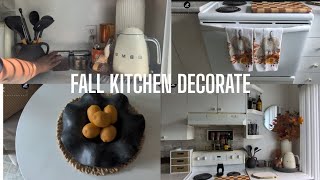 FALL KITCHEN DECORATE | FALL COUNTER VIGNETTE #trending #fall #kitchen 