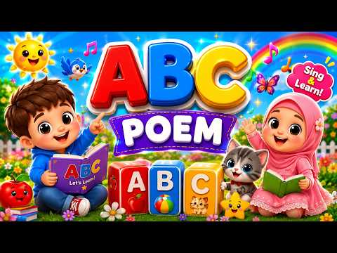 ABC SONG/POEMS| KIDS LEARNING POEMS| PHONICS| LEARN ABC FOR KIDS NURSERY RHYMES| LAUGH HAPPY & SING