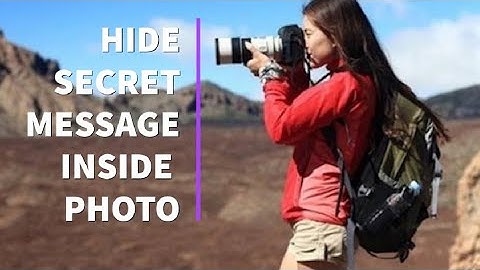 Hide message inside image/picture/photo.Steganography