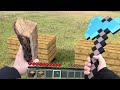SURVIVING IN MINECRAFT IN REAL LIFE EPIC BATTLE WITH ZOMBIES