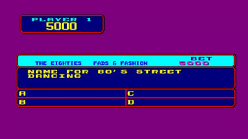 ARCADE MACHINES MAME DELUXE TRIVIA WHIZ 1987 MERIT