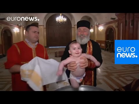 Video: Natalia Streignard Baptizes Her Third Child