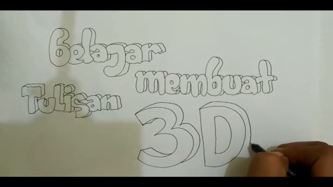 Belajar Membuat Tulisan 3D Dengan Mudah YouTube