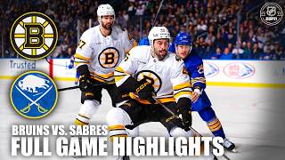 Boston Bruins Vs. Buffalo Sabres Full Game Highlights Espn Nhl