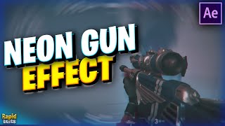 How To Make The BEST *NEON GUN* Effect (Effect Tutorial) - After Effects