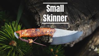 Knife Making - Small SKINNER w/ Black Blade and Stabilized Wood Handle by Barbershop Customs 111,924 views 4 years ago 16 minutes