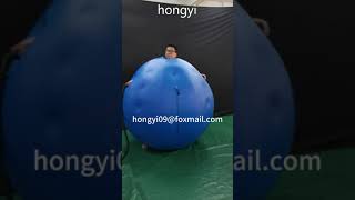 How to wear blueberry ball suit by yourself #inflatable