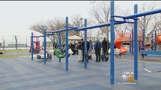 City Installing Playground Equipment For Kids With Disabilities