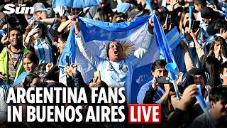 Live: Fans In Buenos Aires Watch Argentina Play Spain In World Cup Final