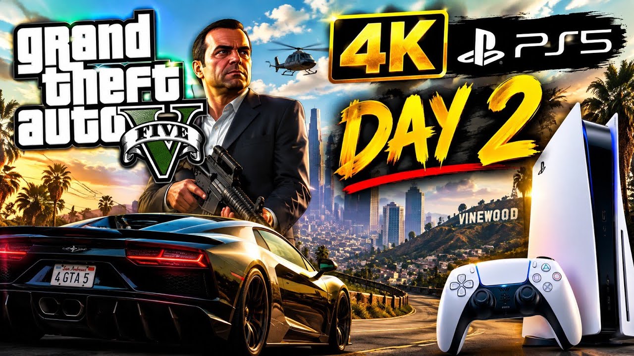 Video thumbnail for Day 2 in gta v (walkthrough ) playing gta 5 before gta 6