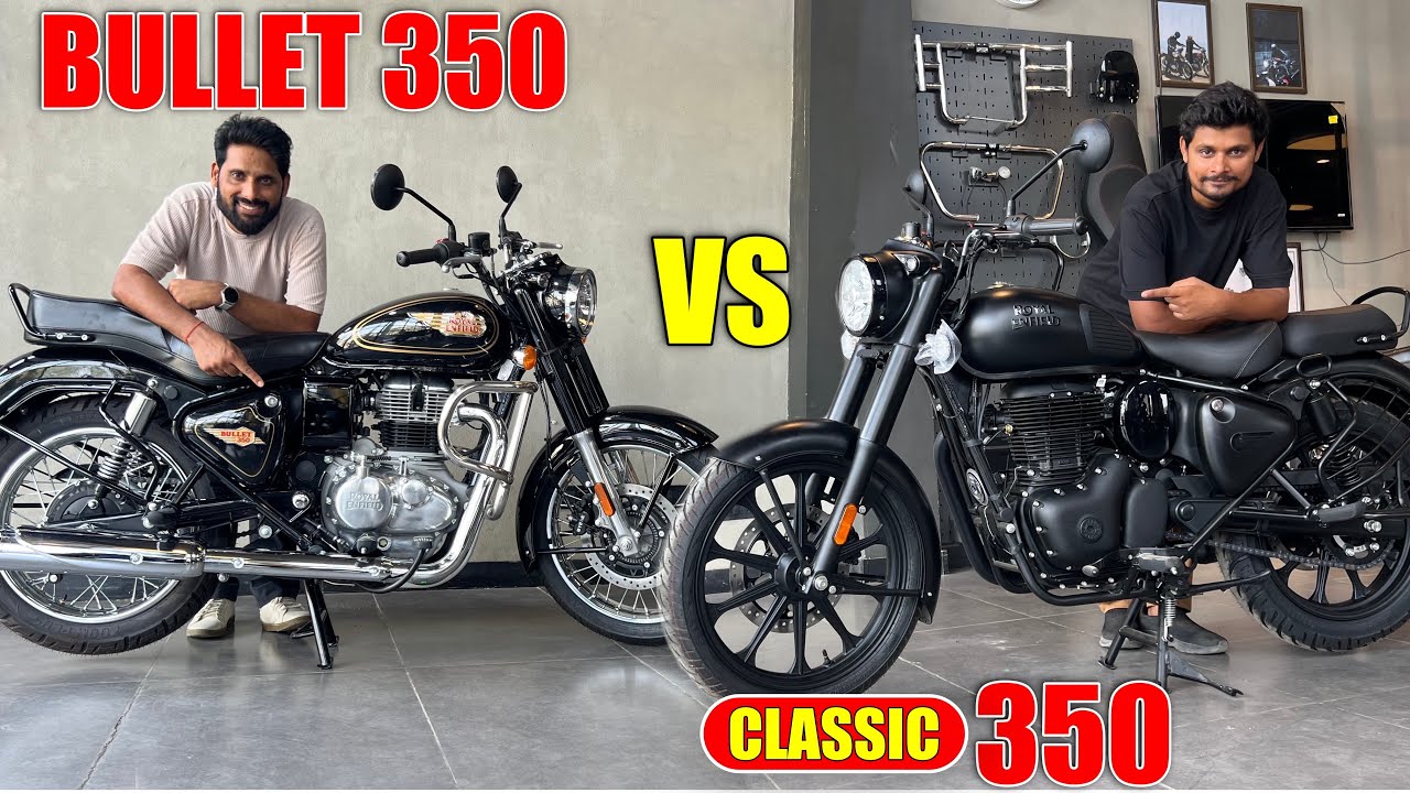 Classic 350 stealth Black VS Bullet 350 दोनों में अंतर 58K Which Is Best In 2025