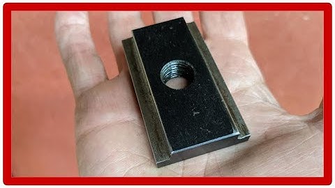 Make a T-nut without a Milling Machine