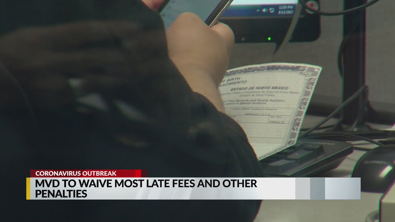 MVD to waive most late fees, other penalties - YouTube