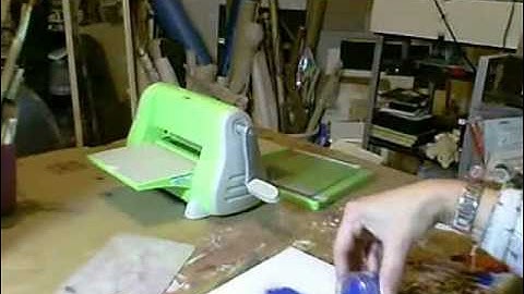 Cuttlebug embossing with then embossing or ink