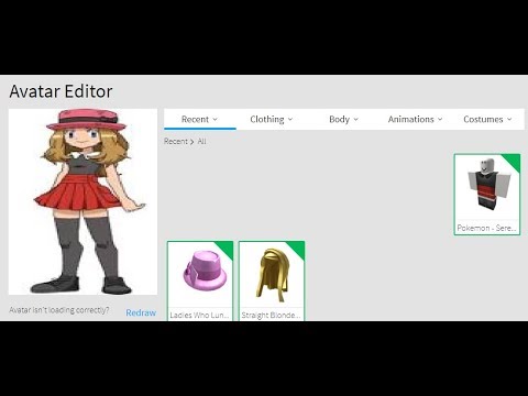 Making Pokemon Serena A Roblox Account Youtube - serena model roblox