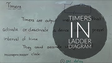 Timers Ladder Diagram :Mechatronics Lectures(quickly!)🔥