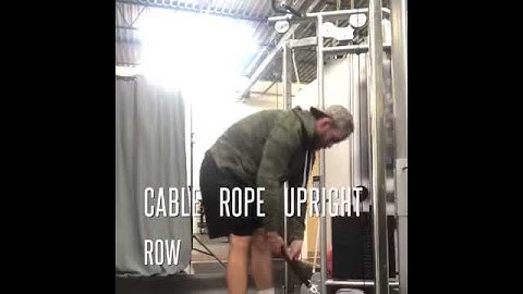 Cable Rope Upright Row
