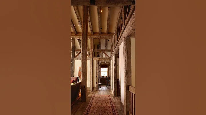 Gambrel Roof Barn Style House Built With Reclaimed...