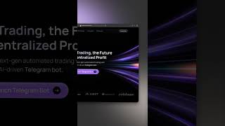 AI Neural Trading #AITrading #cryptotrading #telegrambot #websitedesign #botaPP