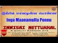 Inga Maanamulla Ponnu | Tamil Karaoke | Tamil Songs | Innisai Mettukkal