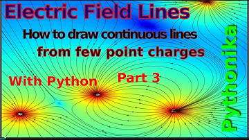 Drawing continuous Electric field lines
