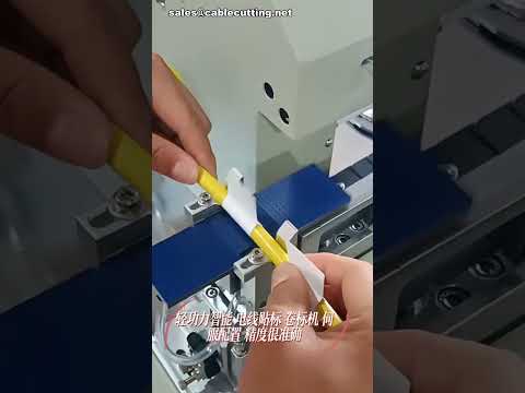 Servo Wire Labeling Machine, Fixed-Length Roll Label Applicator