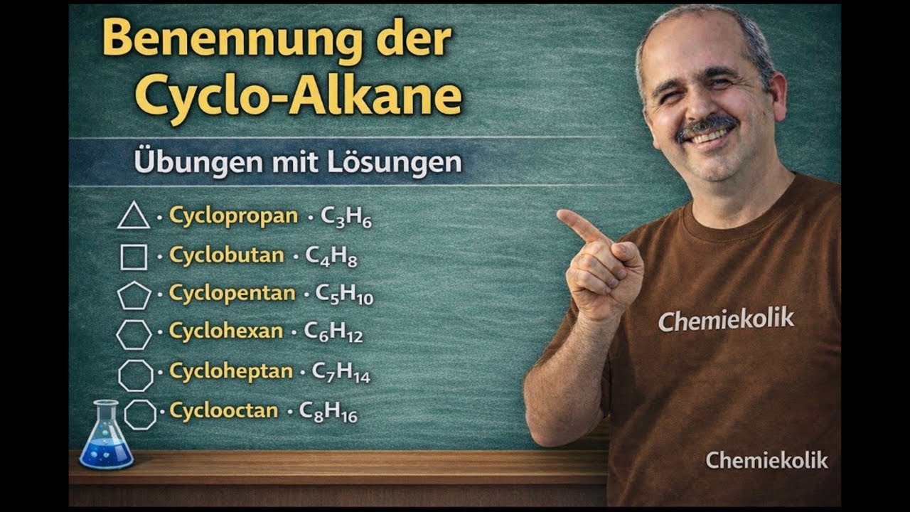 Benennung der Cycloalkane.