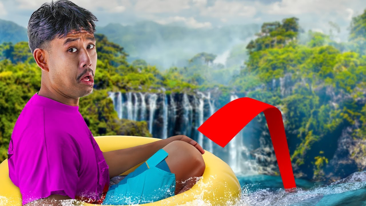 We Went Down The World Tallest Waterfall in Floaties