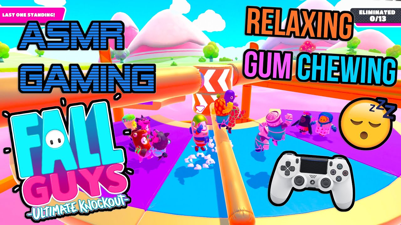 Asmr Gaming Fall Guys I Can Do It Relaxing Gum Chewing Controller Sounds Whispering - roblox bhop fastest speed plus glitch youtube