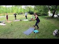 Тренировка в парке. Training in the park