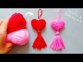 It&#39;s so Beautiful ❤️🌟 Best out of Yarn Craft Ideas ! DIY Amazing Woolen Heart - Superb Woolen Crafts