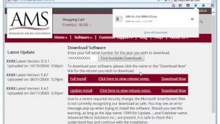 Installing the 1099 Etc Program using FireFox