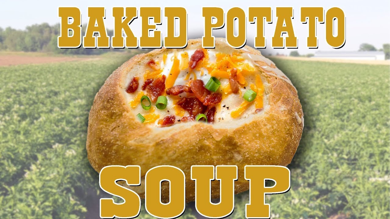 Baked Potato Soup and Bread Bowl Recipe YouTube