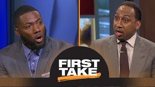 Stephen A. and Ryan Clark argue about players protesting during national anthem | First Take | ESPN